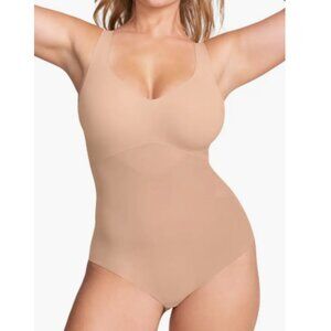 Honeylove High Compression Tank Bodysuit in Nude- XL